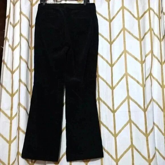 Charter club pants full length straight leg black velvet corduroy pants size 8 - Picture 7 of 7